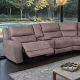 Demetrius Power Sectional Model Cm9930Br-Sect-Pm By Furniture Of America